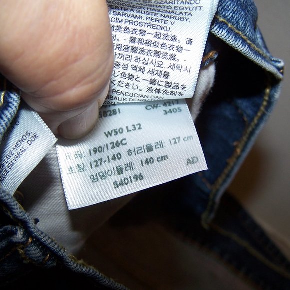 LEVIS 550 DENIM BLUE JEANS MEN'S S3504 - Picture 5 of 6